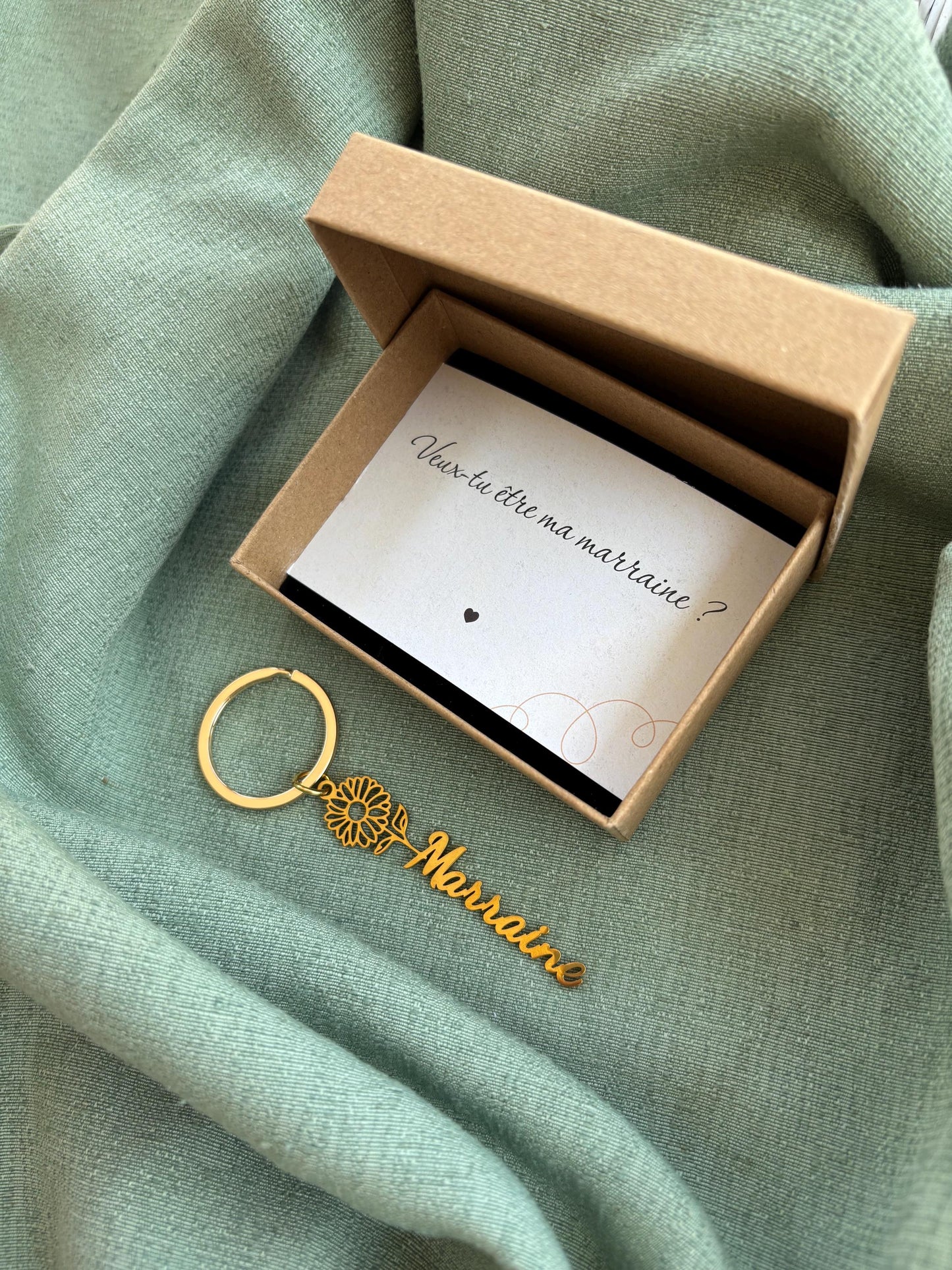 Porte-clés marraine – Demande marraine originale
