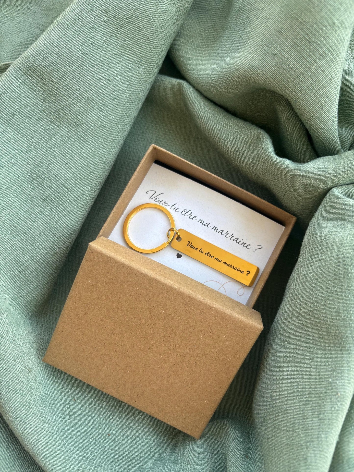 Porte-clés marraine – Demande marraine originale