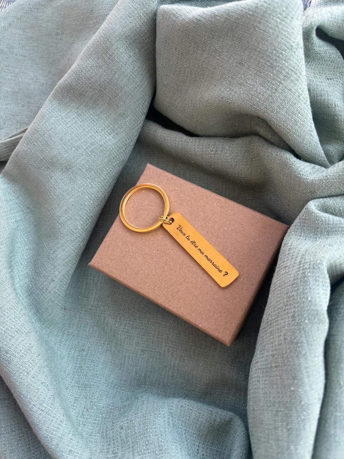 Porte-clés marraine – Demande marraine originale