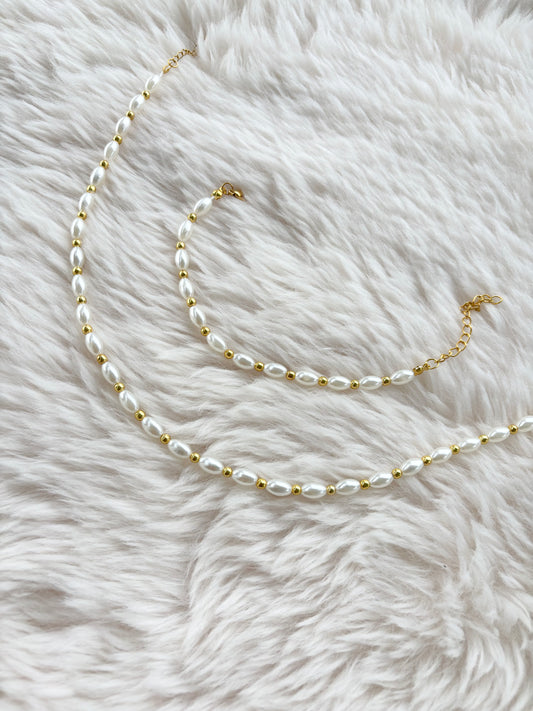 Clara - Parure collier & bracelet