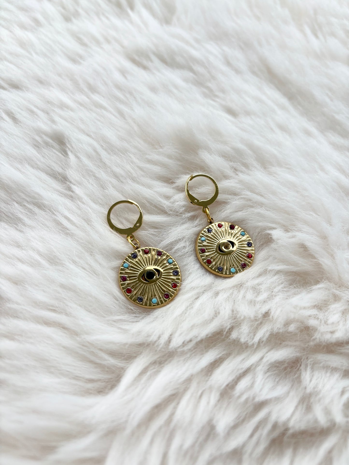 Léana - Boucles d’oreilles dorées