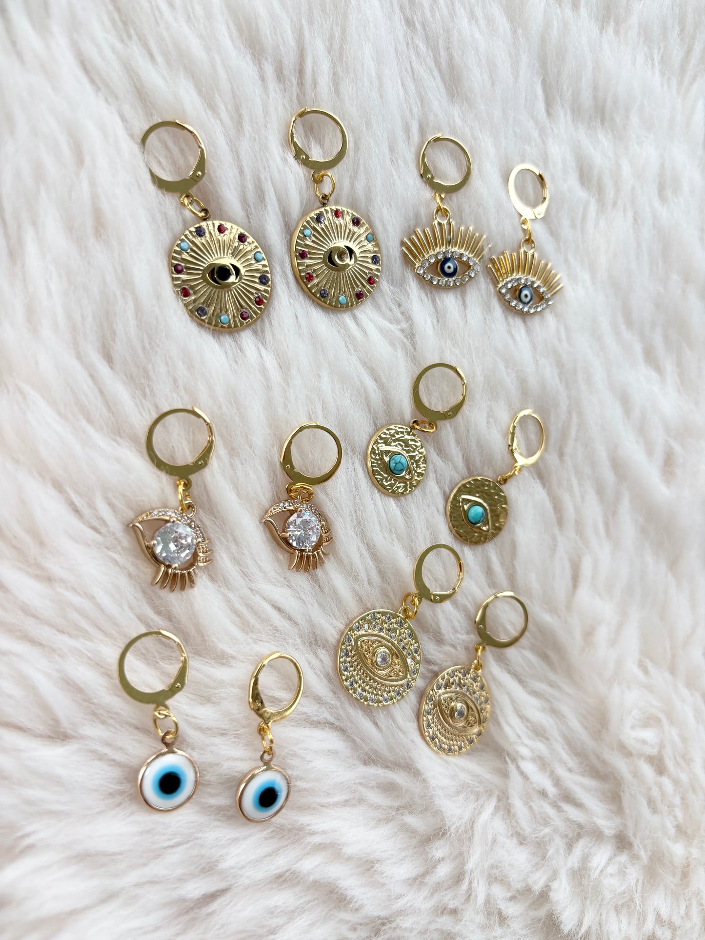 Léana - Boucles d’oreilles dorées
