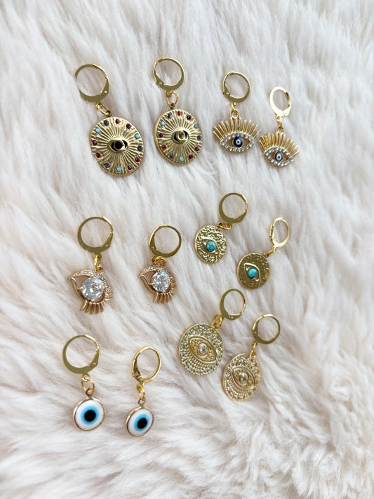 Léana - Boucles d’oreilles dorées
