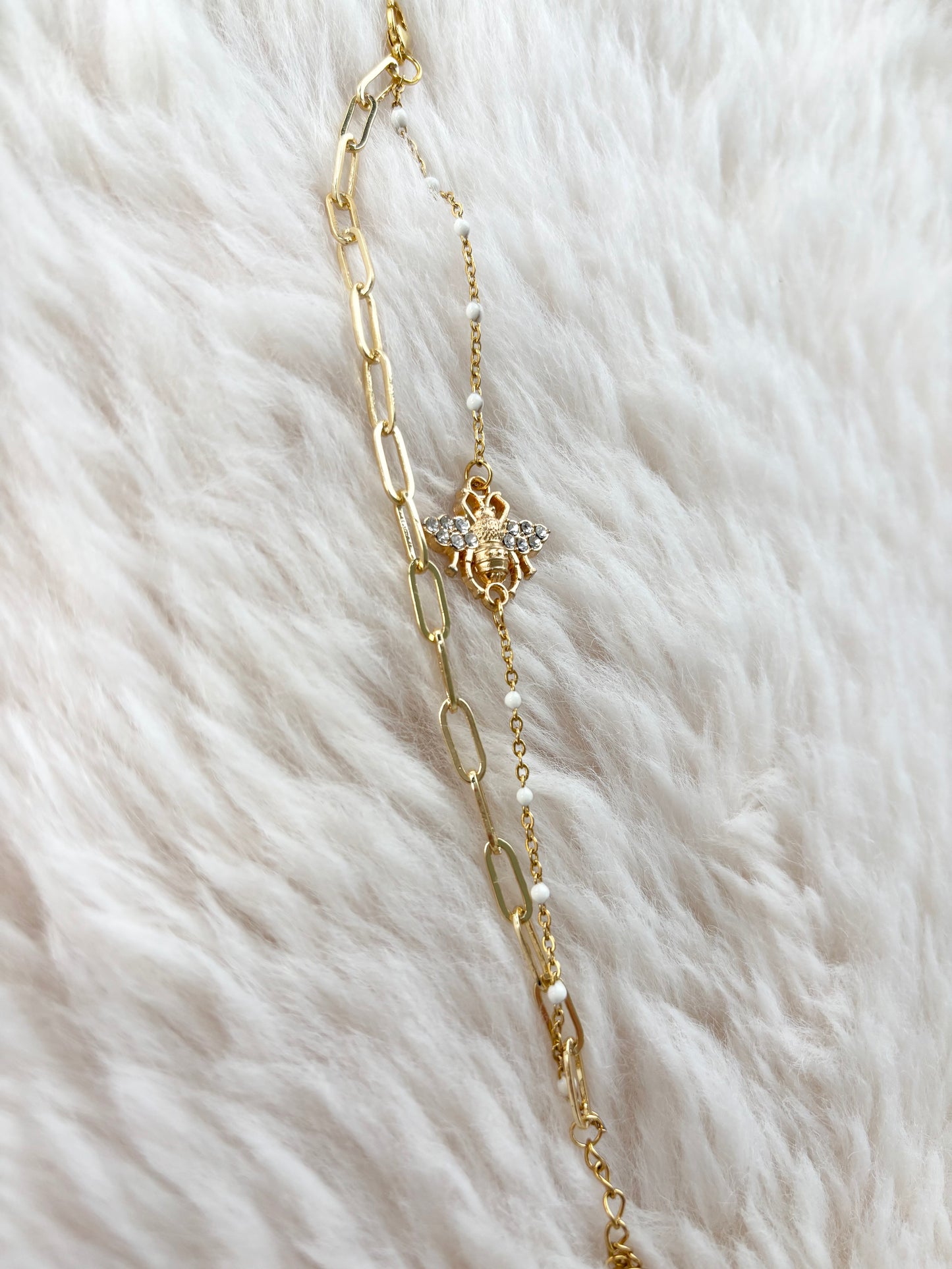 Charlyne - Double bracelet doré