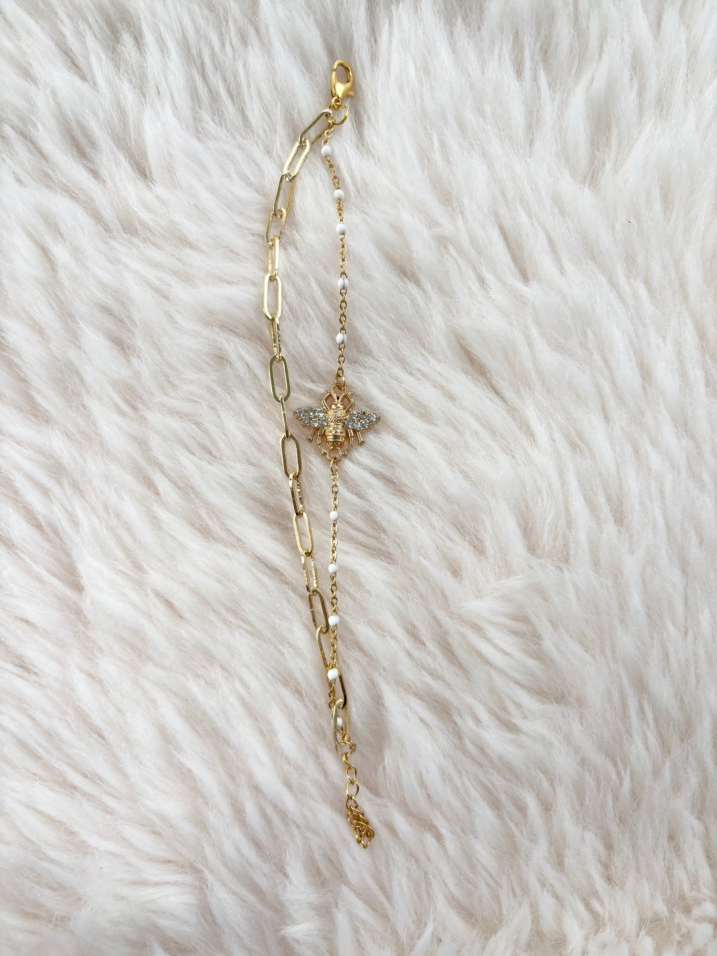 Charlyne - Double bracelet doré
