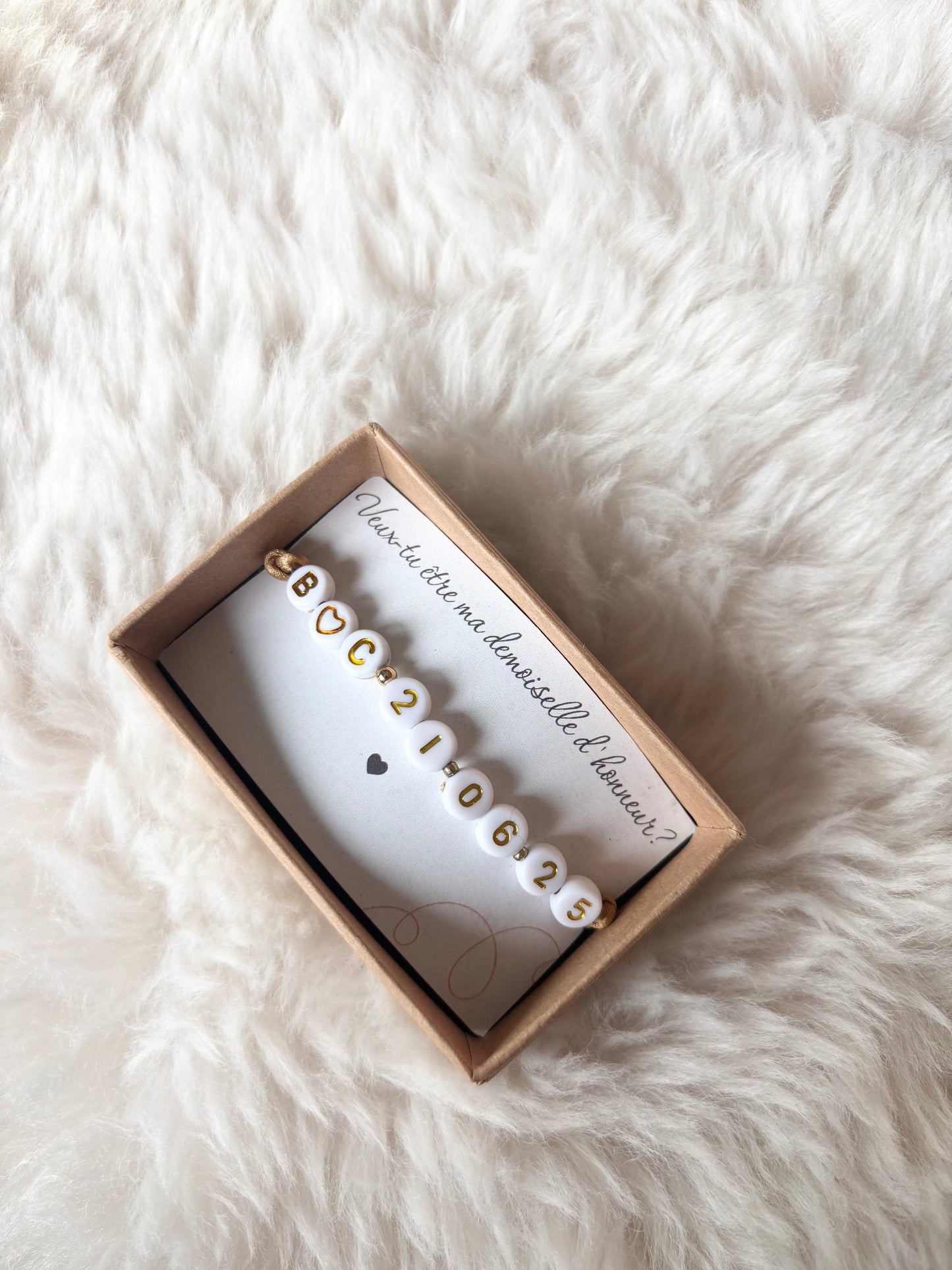 đž Bracelet dâannonce personnalisable â âVeux-tu ĂȘtre ma demoiselle dâhonneur ?â