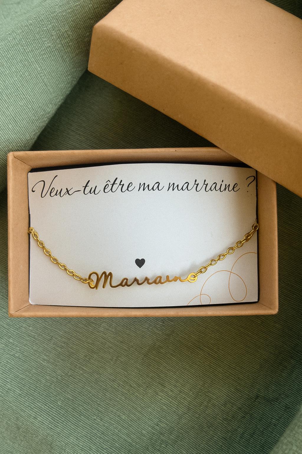 Demande marraine, Boîte surprise demande marraine