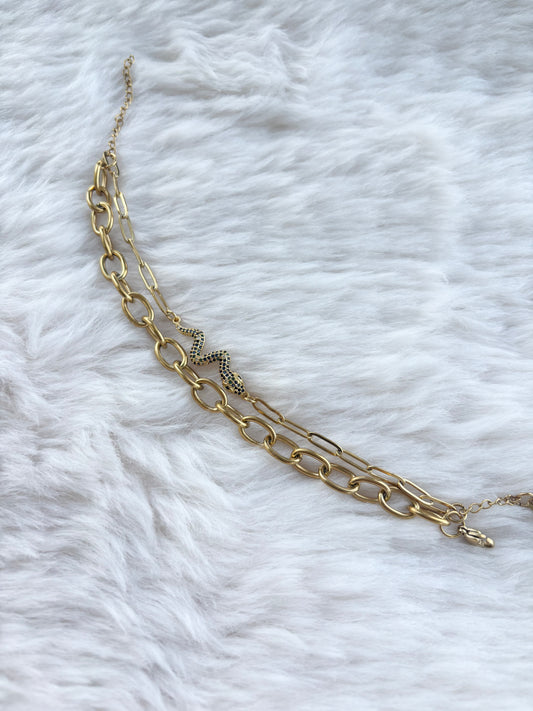 Adeline - Double bracelet doré