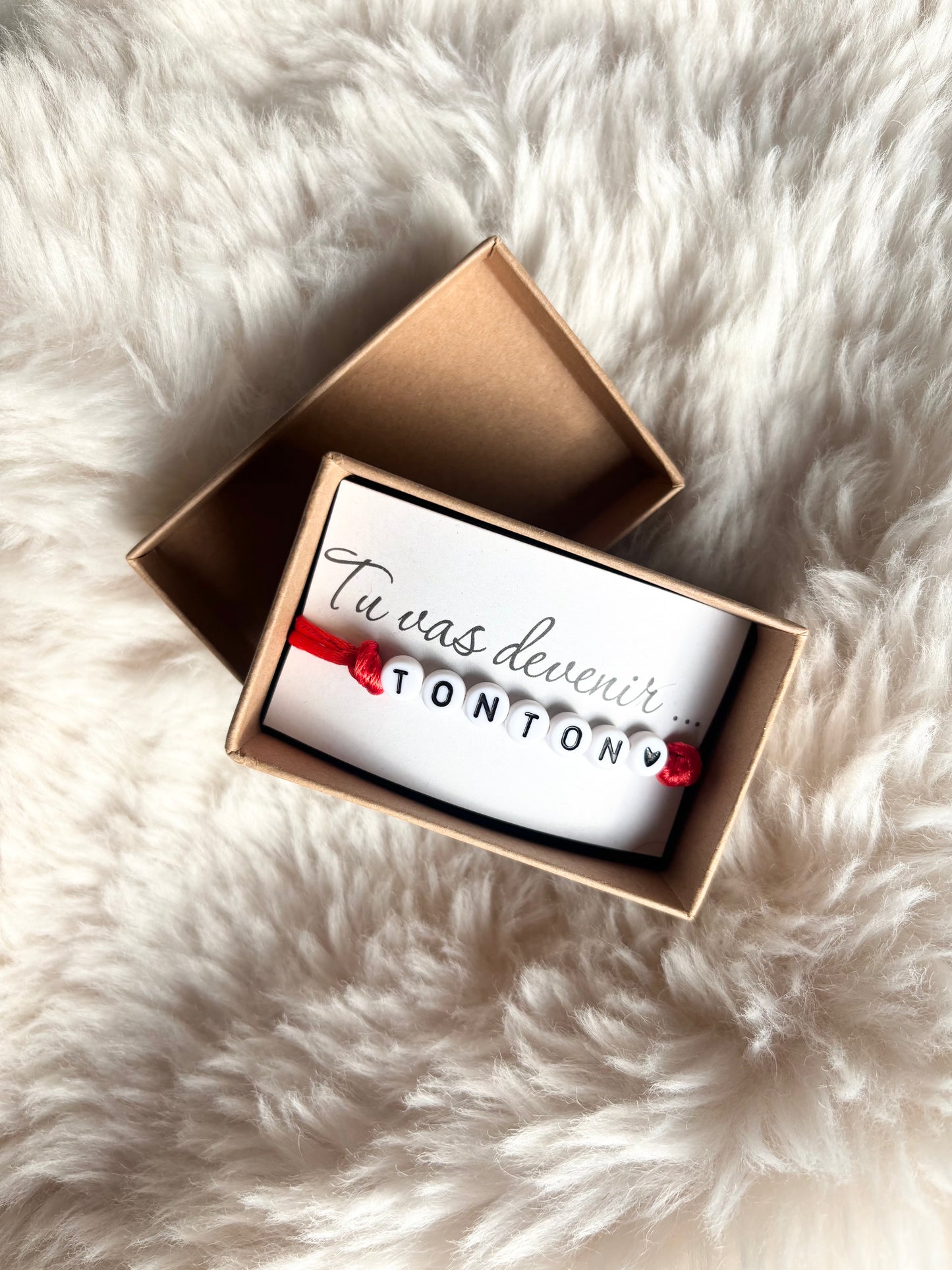 🍼 Bracelet d’annonce de grossesse – “Tu vas devenir…”