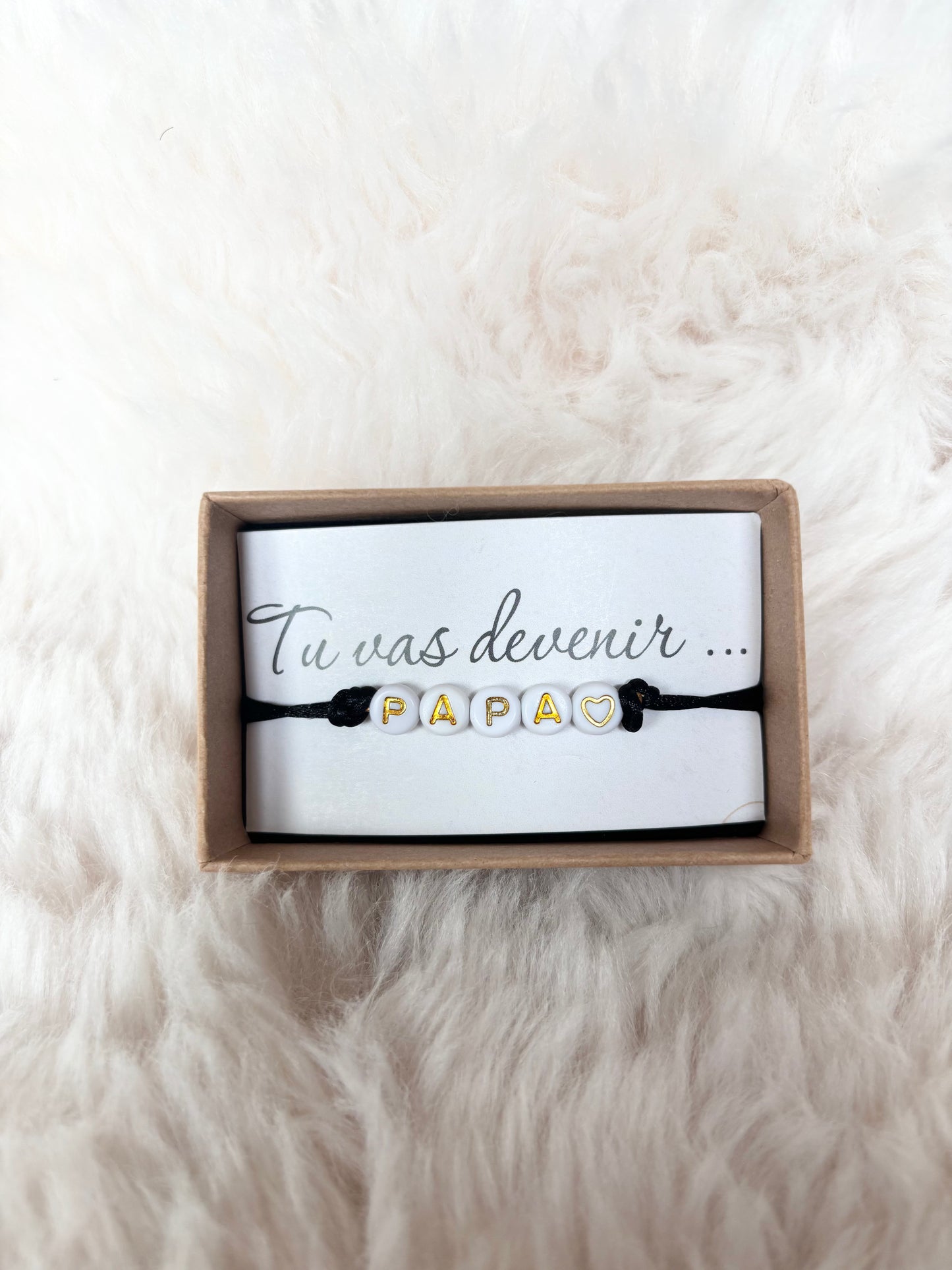 🍼 Bracelet d’annonce de grossesse – “Tu vas devenir…”