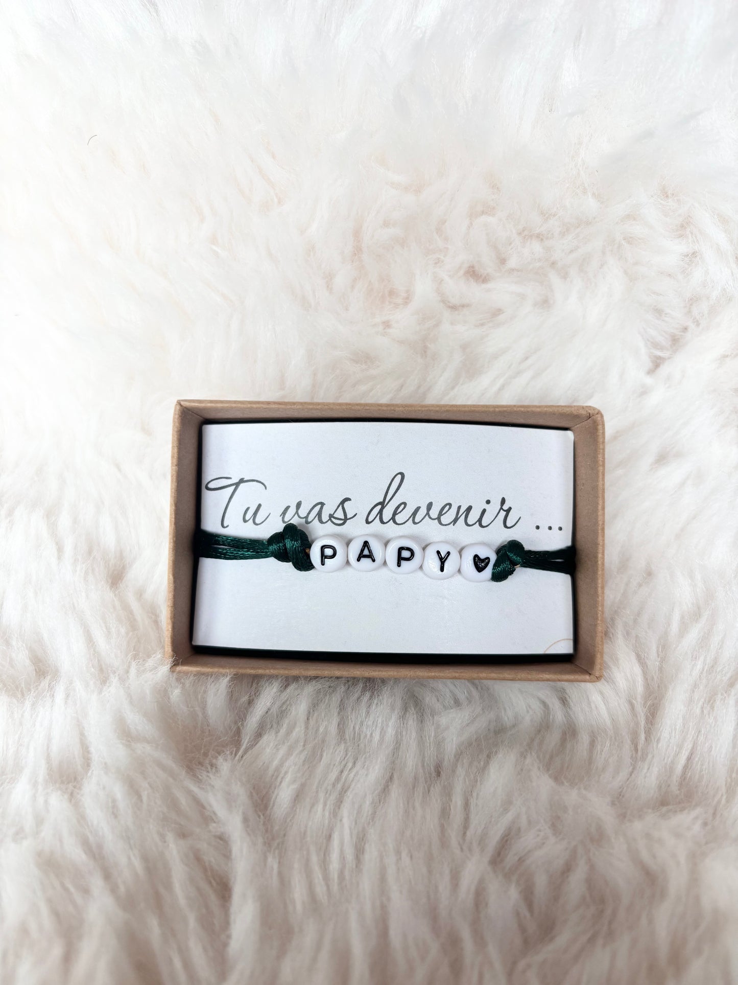 🍼 Bracelet d’annonce de grossesse – “Tu vas devenir…”