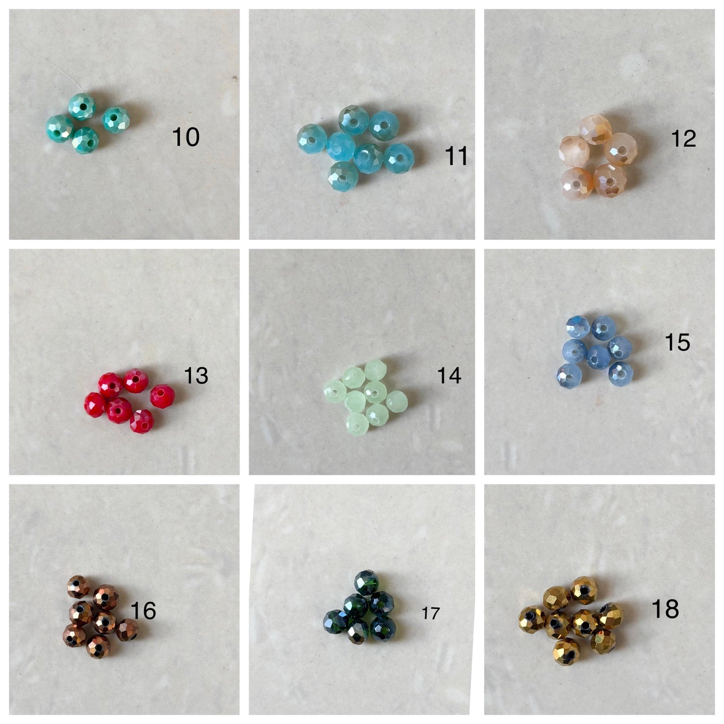 Bracelet personnalisable en perles de cristal et lettres alphabet